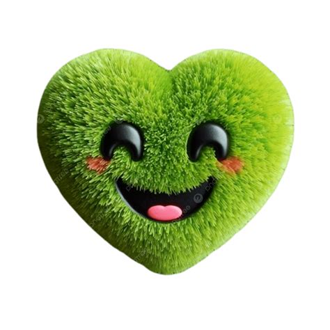 Green Heart Emoji Green Heart Emoji, White Background, 3d, Clipart PNG