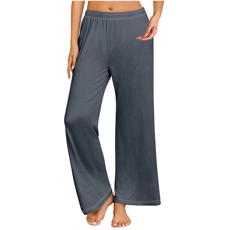 ABATAB Plus Size Pajama Pants for Women Comfy Soft Wide Leg Pants Baggy ...