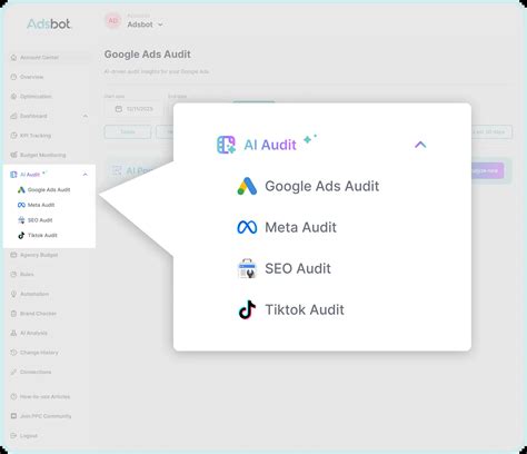 Google Ads AI Audit Tool - Instant Account Scan - Adsbot