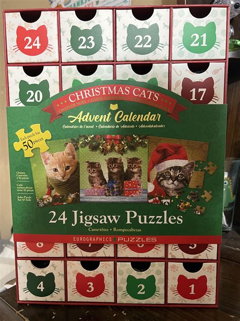 [ENTRY] Eurographics advent calendar, Christmas Cats, 50 pieces, Slot ...
