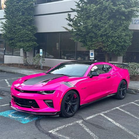 Pink Chevrolet Camaro