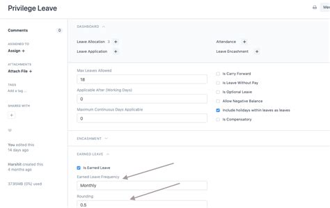 Configuring Earned Leave