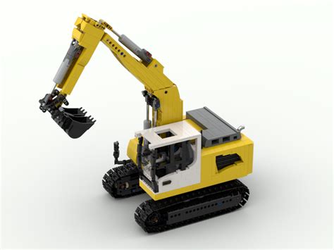 LEGO MOC RC Liebherr R 918 Litronic excavator by JBs Brick Creations ...