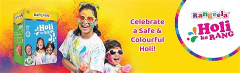 Rangeela Holi Ke Rang - 4 Shades of Gulal Holi Colours (Fluroscent Pink ...