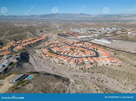 Bullhead City, Arizona, Aerial View from Fox Creek Stock Photo - Image of landmark, black: 316467904