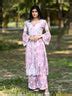 Eliza Modal Chikankari Kurta Set-Pink|The Chikan Label