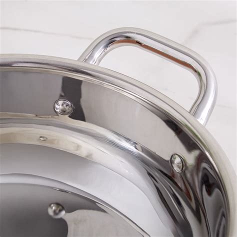 Buy Lisbon Peony Stainless Steel Induction Compatible Kadhai with Lid ...