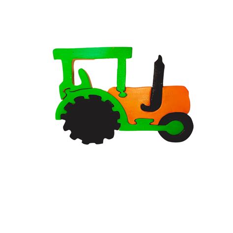 Playminds Tractor Brain Teaser Jigsaw Puzzle Set (6 pieces)| Interlock