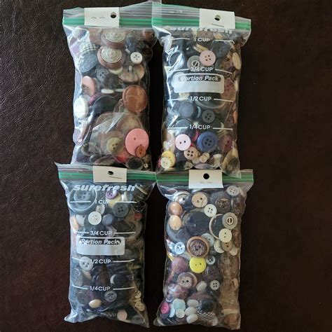 Mixed Color Button Collection 200-Piece Assorted Buttons - 1/2 Inch ...