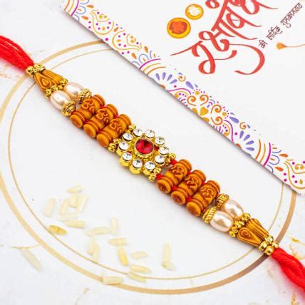 Kundal rakhi with beads | send online | online delivery in india