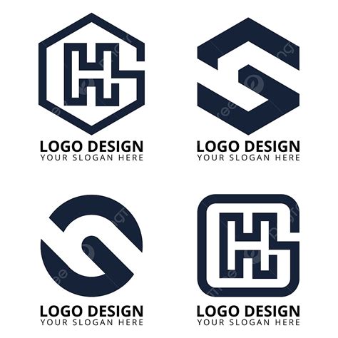 Coleção De Design De Logotipo De Letra G H PNG , G, H, Logo Gh Imagem ...