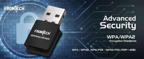 FRONTECH WiFi Dongle 300 Mbps Mini Wireless Network USB Wi-Fi Adapter ...