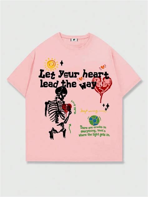 SXV 'Let your heart lead the way’ Printed Cool Aesthetic Oversized Bag ...