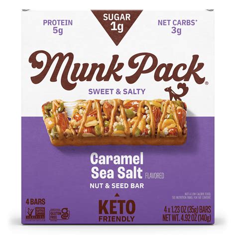 Munk Pack 1 G de Barras de Azúcar, Nueces y Semillas sin Gluten, Sal ...