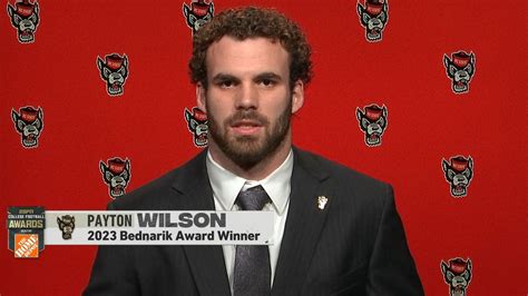 NC State's Payton Wilson wins the Chuck Bednarik Award - ESPN Video
