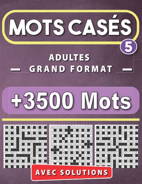 Mots Cases Jeux De Mots Pour Adultes Ado Et Seniors | Desertcart INDIA