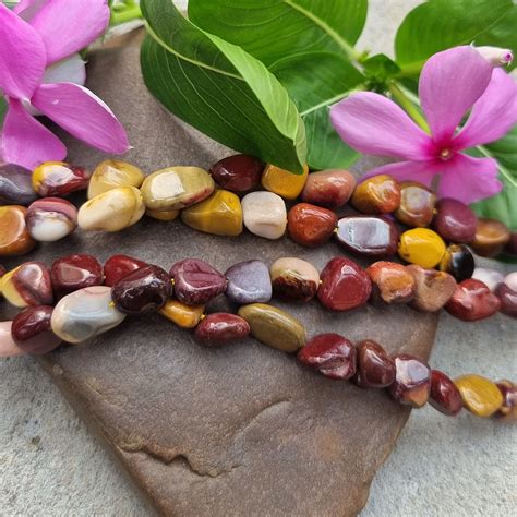 Mookaite Tumble Gemstone beads Sold Per Line about 15.5 inches long ...