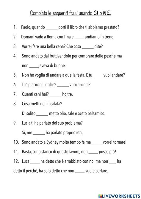 Image result for Fun Italian Worksheets