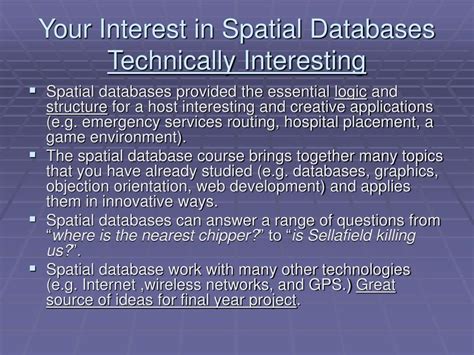 Image result for Databases for Spatial Data Exploration
