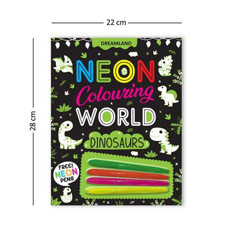 Unleash Creativity with Neon Colouring World: Dinosaurs - Perfect for ...