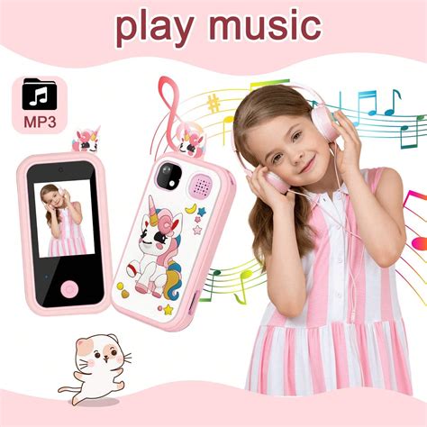 Kids Smart Phone Toys, Birthday Gifts Unicorn Toddler Play Phone For ...