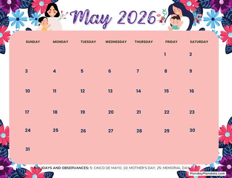 May 2026 Calendars (52 Free PDF Printables)