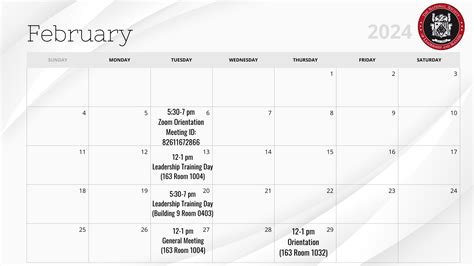 Calendar — Cal Poly Pomona NSLS