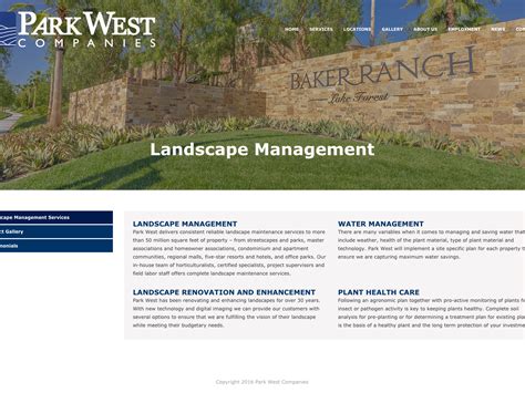 Website Portfolio | Park West Companies