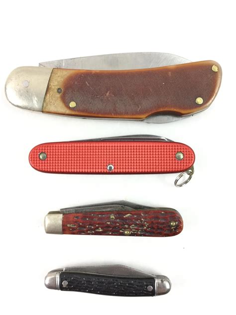 Lot - Vintage Schrade 510t Old Timer Pocket Knife,