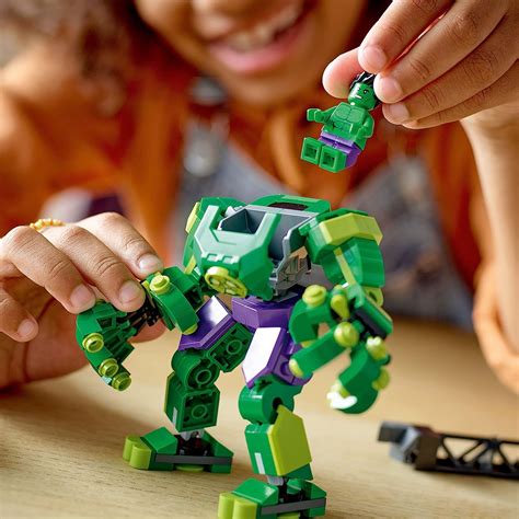 Buy LEGO Marvel Hulk Mech Armor 76241, Avengers Action Figure Set ...