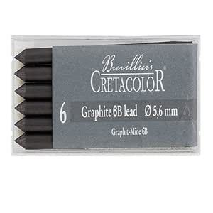 Cretacolor Artists' Graphite Leads 6B (Set of 6) : Amazon.in: Home ...