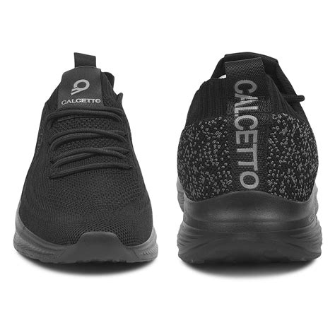 Calcetto Lightweight Running Shoes CLT-1018 FULL BLACK – CALCETTO COOL ...