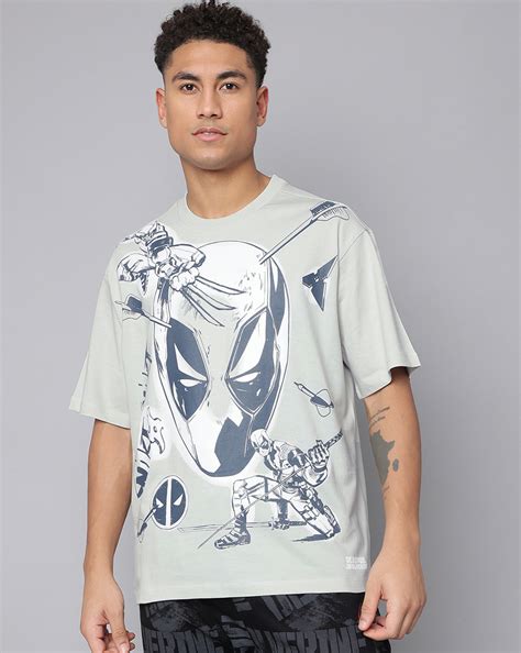 Deadpool & Wolverine Grey Oversized Tshirt Men – Free Authority