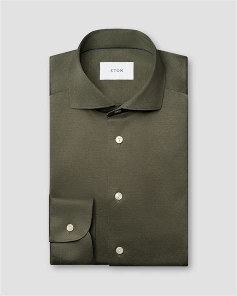 Filo di Scozia Jacquard Knit Shirt - Eton