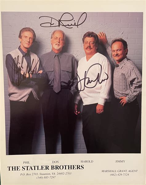 Statler Brothers Signed 8×10 Photo – Rockology Nashville