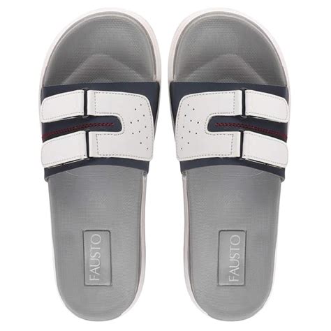 Buy FAUSTO Men's Multi-Strap Adjustable Slider Flip Flops for Casual ...