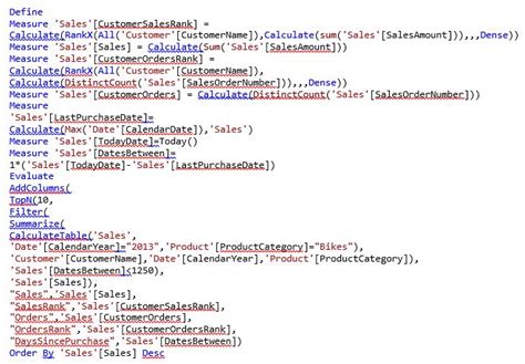 Learning DAX Query 的图像结果