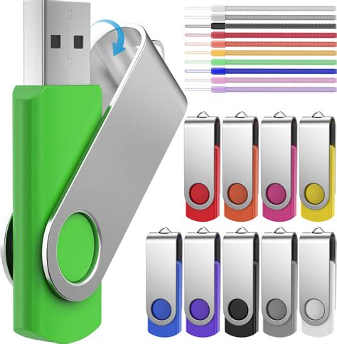 Amazon.com: FEBNISCTE 32GB Flash Drive 10 Pack, Thumb Drive High Capacity, Bulk USB Flash Drives ...