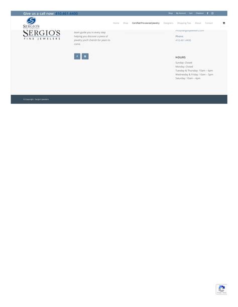 PPT - Certified Pre-Owned Jewelry in Maryland - Sergio's Jewelers ...