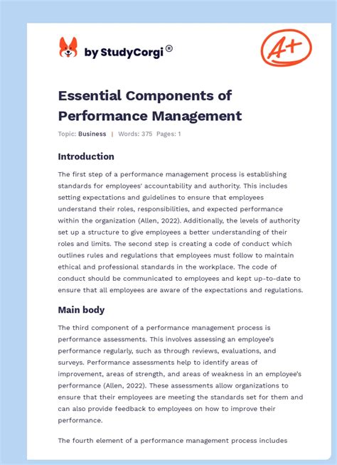 Six Components of Performance Management 的图像结果