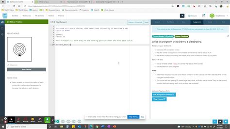 CodeHS Colored Dart Board Code 的图像结果