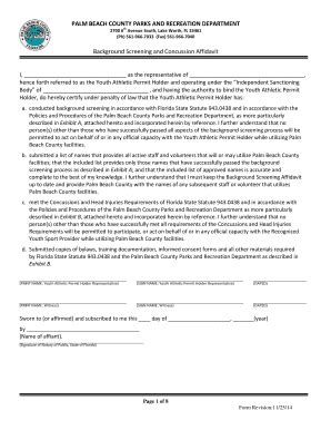 Fillable Online co-op pbclibrary Affidavit Form - Screening and ...