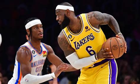 Oklahoma City Thunder v Los Angeles Lakers Background