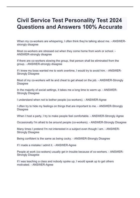 Image result for Civil Service Test Questions