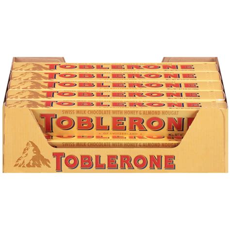 Toblerone Swiss Milk Chocolate Bars with Honey & India | Ubuy