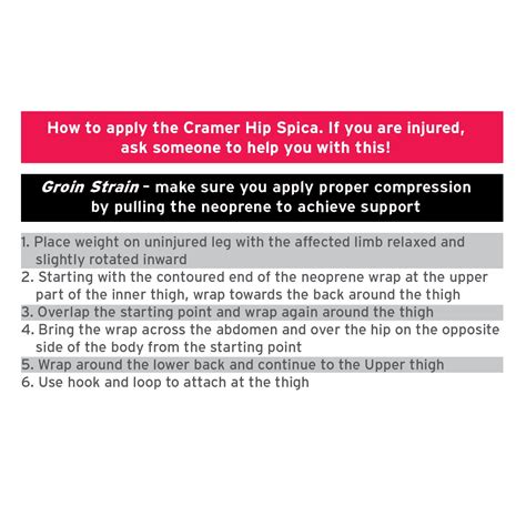 Buy Cramer Groin Hip Spica Support For Groin Strain, Groin Sprain, Hip ...