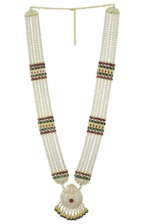 RAADHE CREATION Stunning Beads Necklace Mala For Radha Krishna, Laddu ...