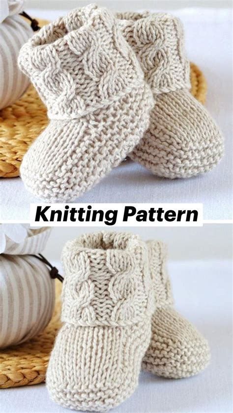 Image result for Baby Booties Knitting Pattern