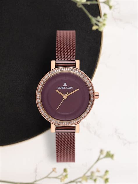 Daniel Klein Fiord Women Magenta Dial Watch