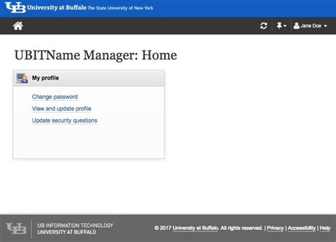 Set Up or Update Your UBITName Password Recovery - UBIT - University at ...
